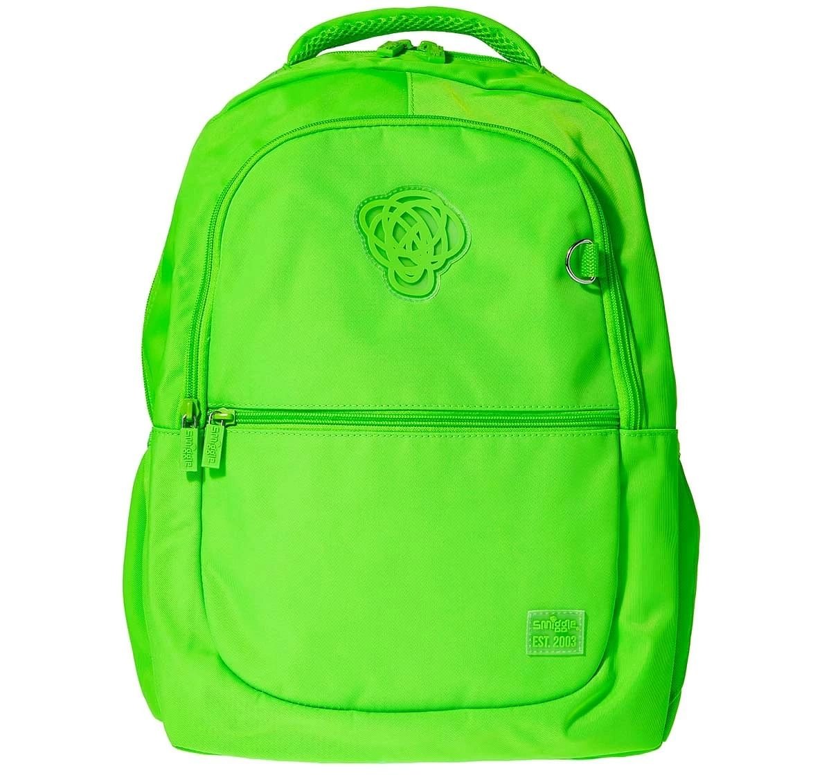 Smiggle Colour Bop Neon Collection Backpack, Classic Green, 4Y+