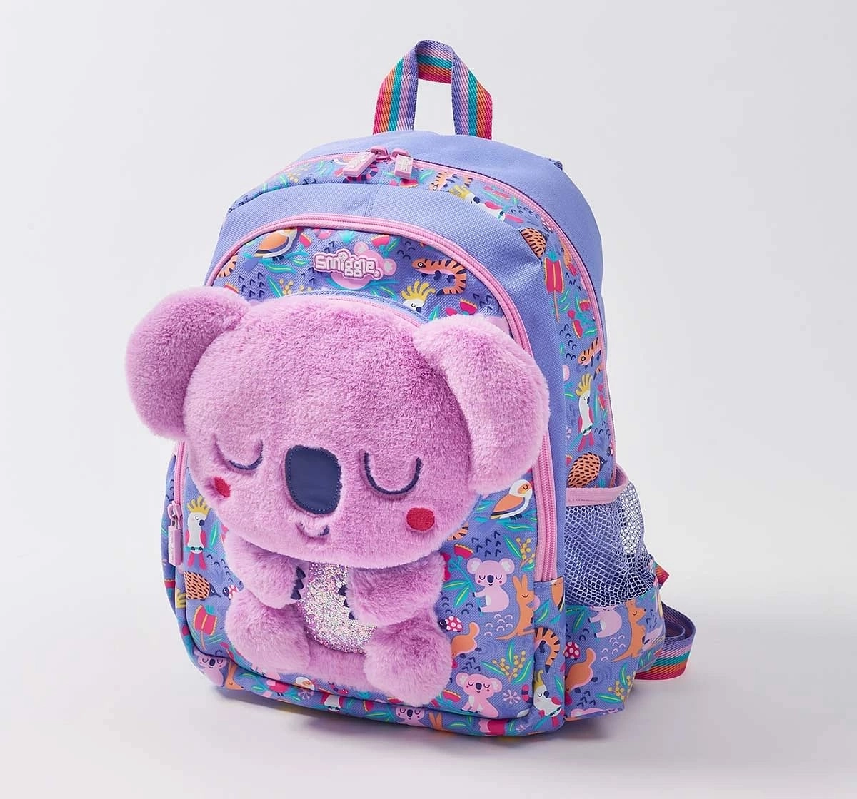 Smiggle Animalia Collection Backpack, Junior Lilac, 4Y+