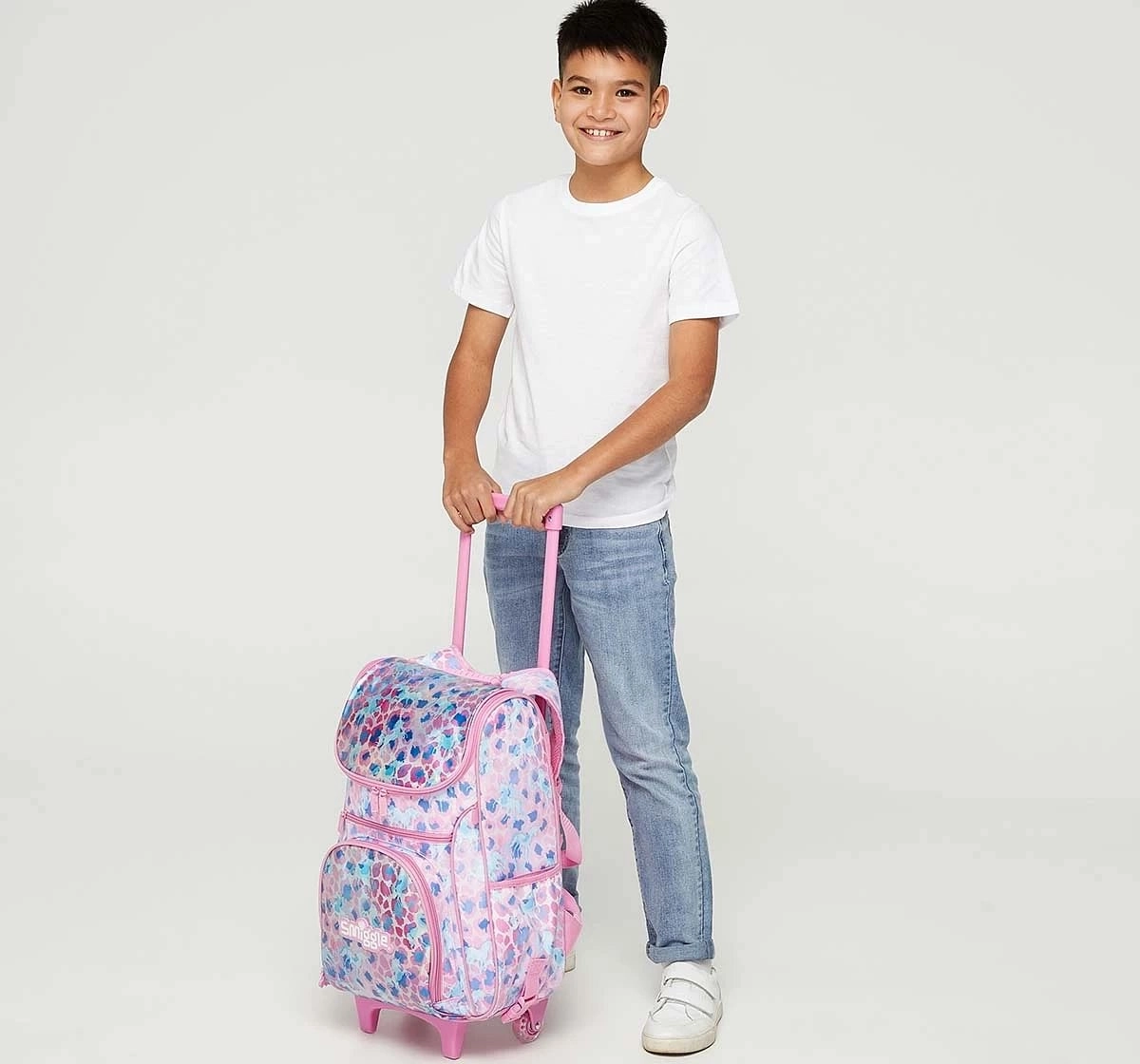 Smiggle Mirage Collection Trolley Bags Pink, 4Y+