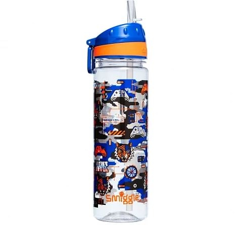 Smiggle Hey There Collection Bottles Plastic, Navy, 4Y+