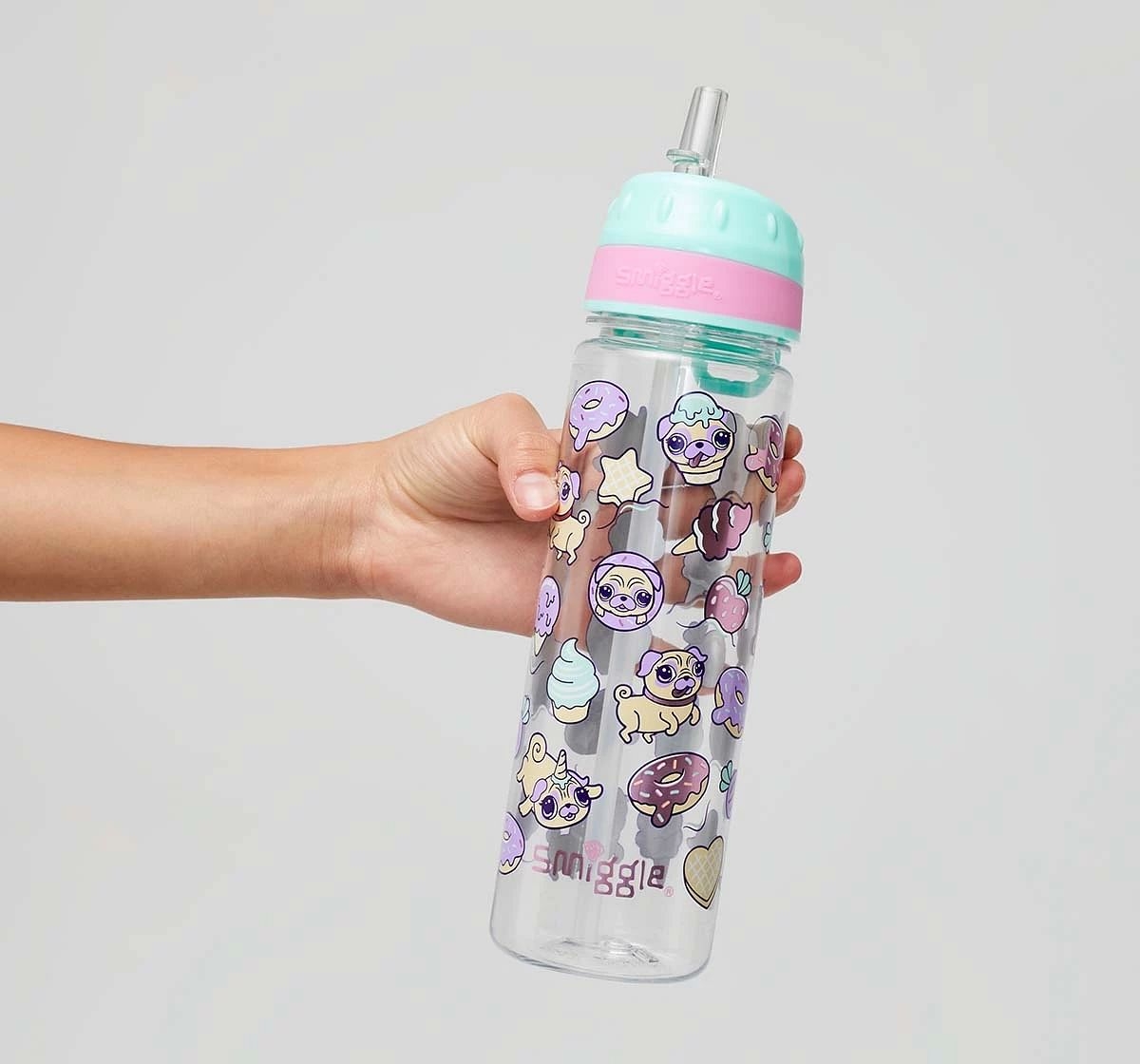 Smiggle Hey There Collection Bottles Plastic, Mint, 4Y+