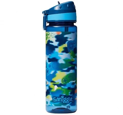 Smiggle Mirage Collection Bottles Plastic, Mid Blue, 4Y+