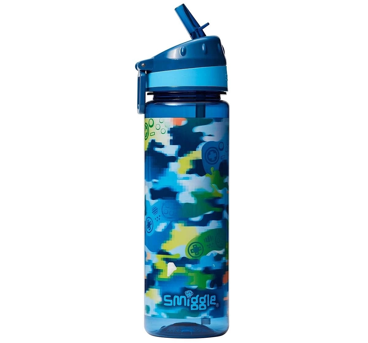 Smiggle Mirage Collection Bottles Plastic, Mid Blue, 4Y+
