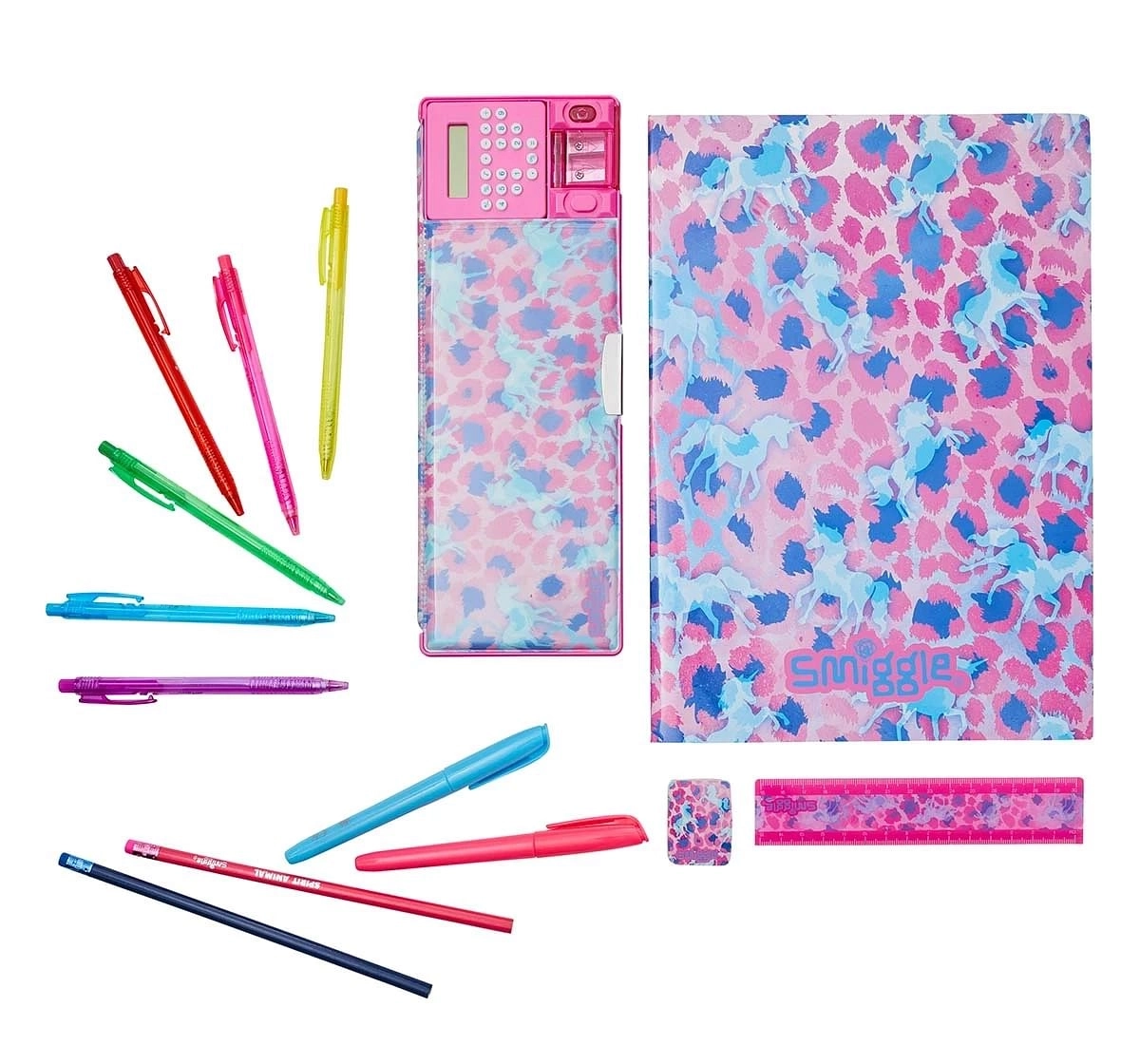 Smiggle Mirage Collection Kits, Pencil Box, Pink, 4Y+