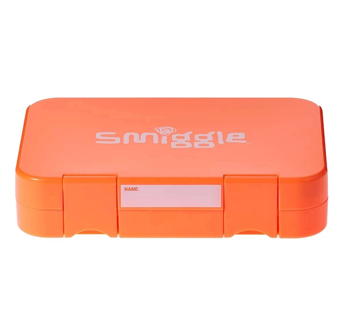 Smiggle Colour Bop Neon Collection Lunchbox Graphic Orange, 4Y+