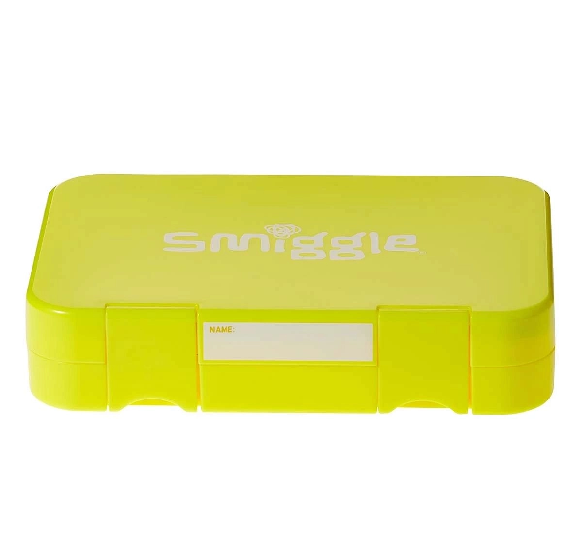 Smiggle Colour Bop Neon Collection Lunchbox Graphic Yellow, 4Y+