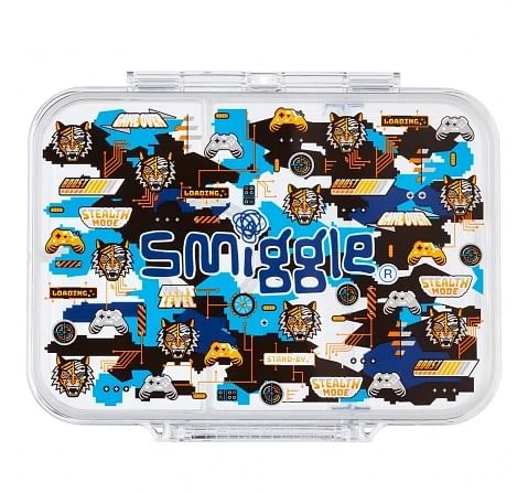 Smiggle Hey There Collection Lunchbox Graphic Navy, 4Y+