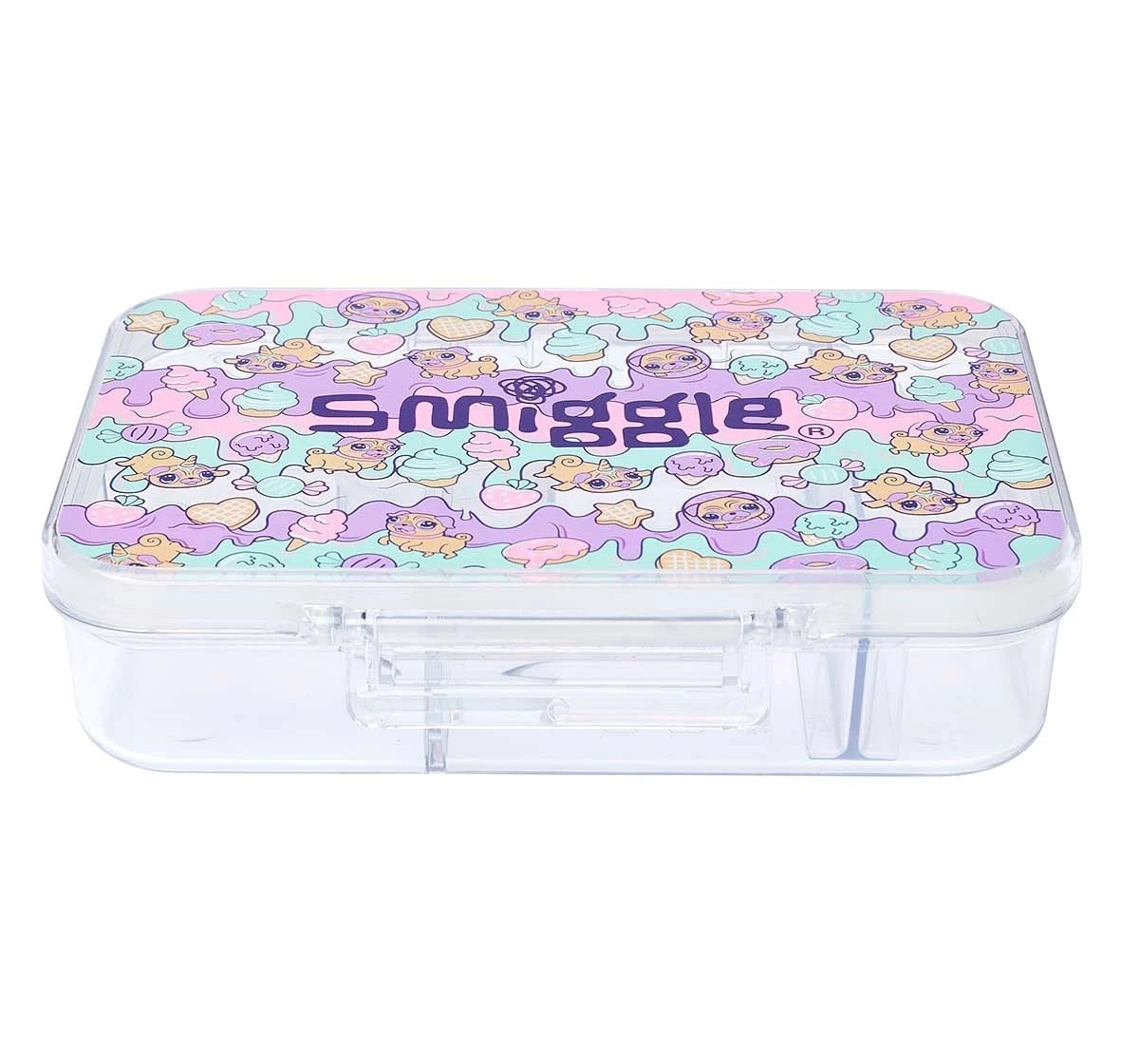 Smiggle Hey There Collection Lunchbox Graphic Mint, 4Y+