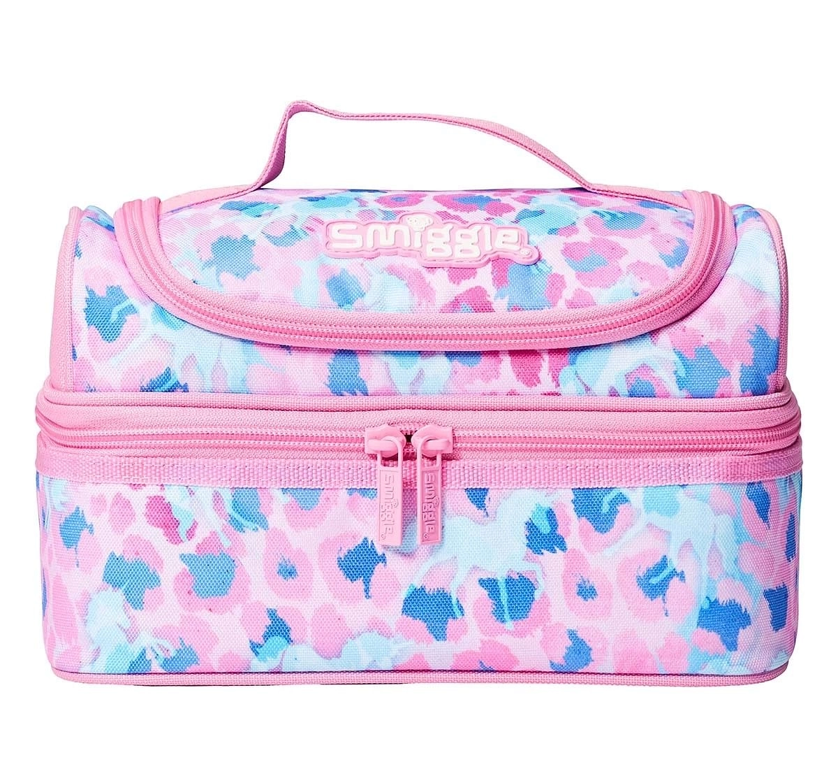 Smiggle Mirage Collection Lunchbag Double Decker Pink, 4Y+