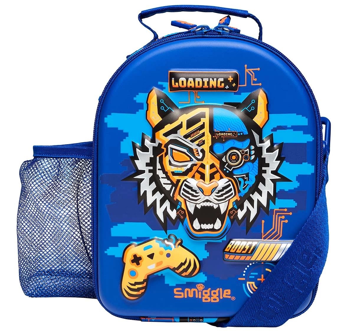 Smiggle Hey There Collection Lunchbag Hardtop Navy, 4Y+