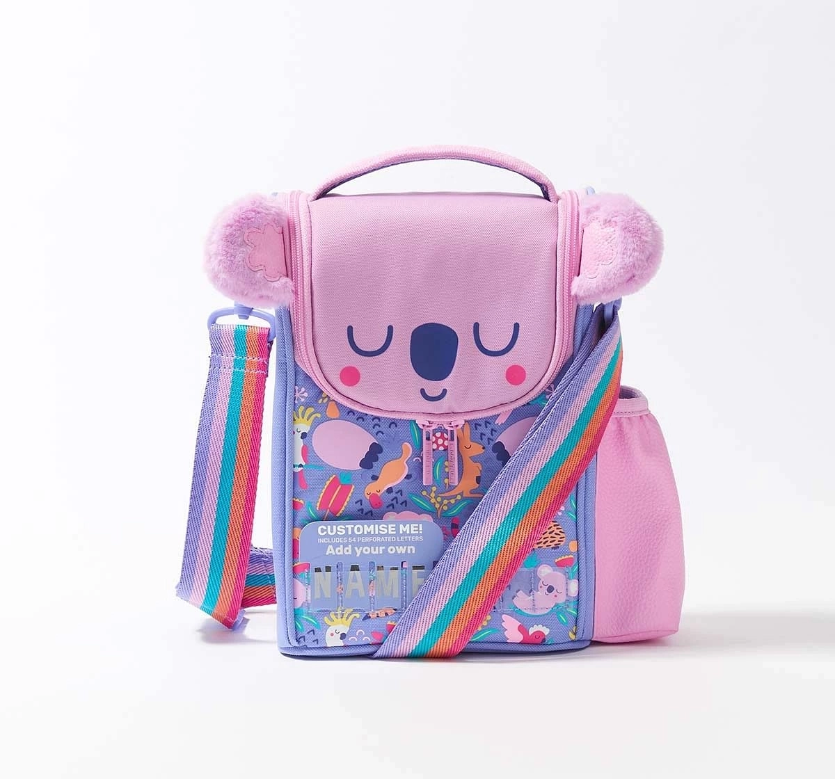 Smiggle Animalia Collection Lunchbag Strap Lilac, 4Y+