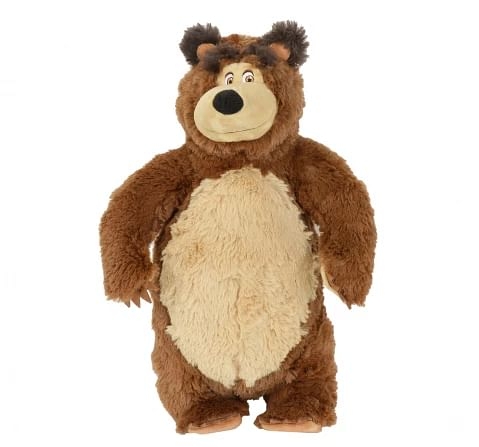 Masha and the Bear Plush Bear of 40cm Character Soft toy for Kids 0M+, Multicolour