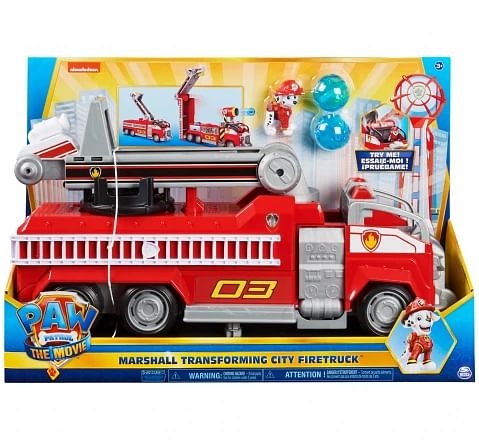 Paw Patrol Movie Deluxe Marshall Firetruck, Multicolour, 3Y+