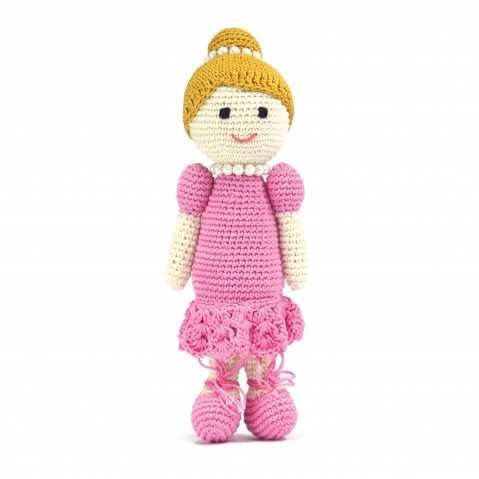 Nuluv Happy Threads Neckless Doll Dark Pink 3Y+