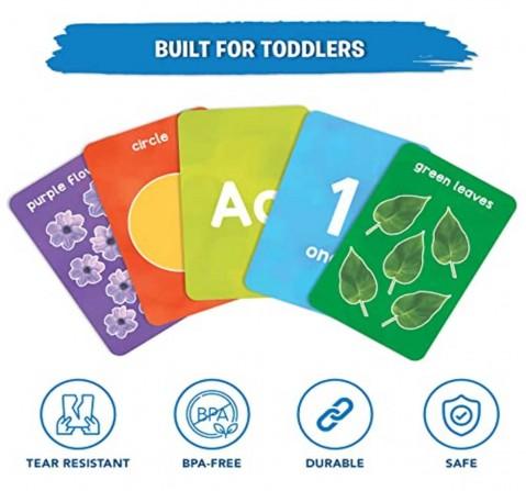 Skillmatics Letters Number Shapes Colors Flash Card Game for Kids 18M+, Multicolour