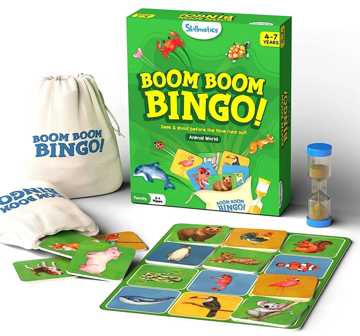 Skillmatics Boom Boom Bingo Animal World Multicolor 4Y+