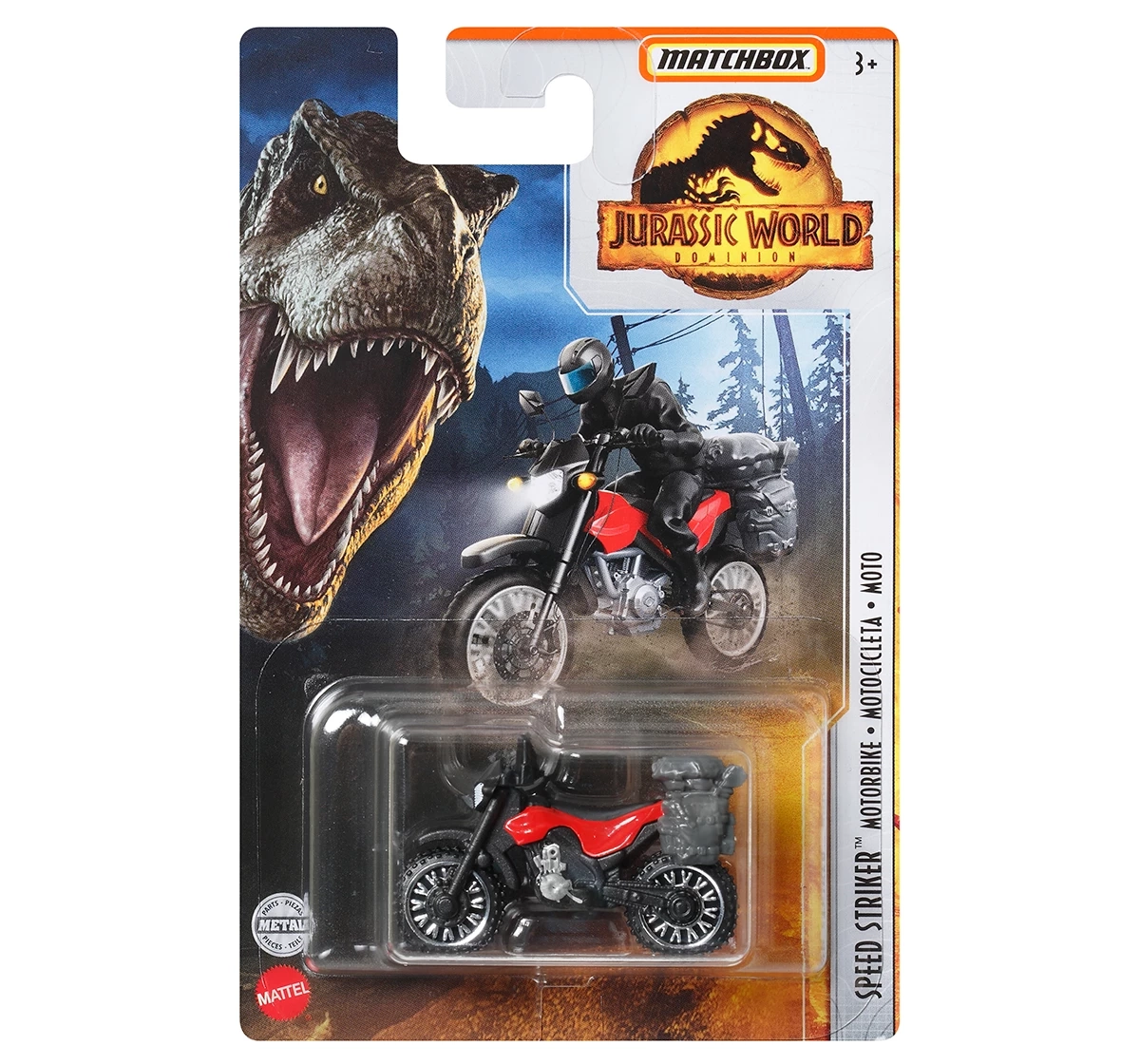 Matchbox Jurassic World 1:64 Die Cast Vehicles, 3Y+, Multicolour