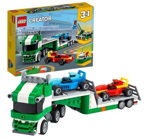 Lego Creator 3in1 Race Car Transporter Building Kit  Makes a Great Gift for Kids Who Love Fun Toys and Creative Building, (328 Pieces)