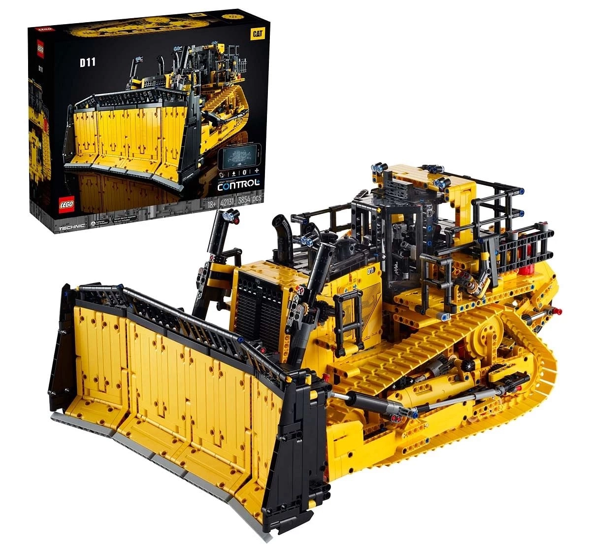 Technic App-Controlled Cat D11 Bulldozer Building Kit by Lego for Adults (3854 Pieces)