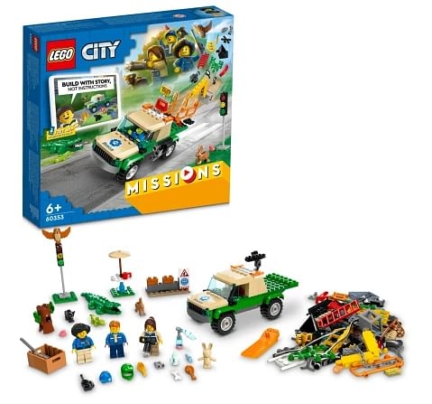 Lego City Wild Animal Rescue Missions Interactive Digital Building Toy Set for Kids, Boys, and Girls Ages 6+ (246 Pieces)
