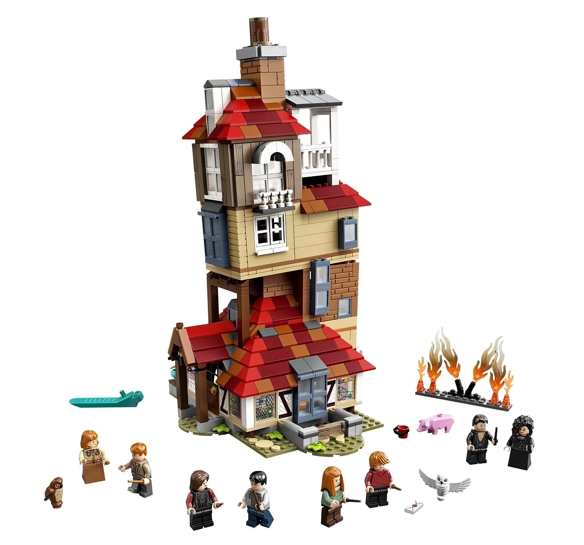 Lego Harry Potter Attack On The Burrow Building Kit (1047 Pieces)