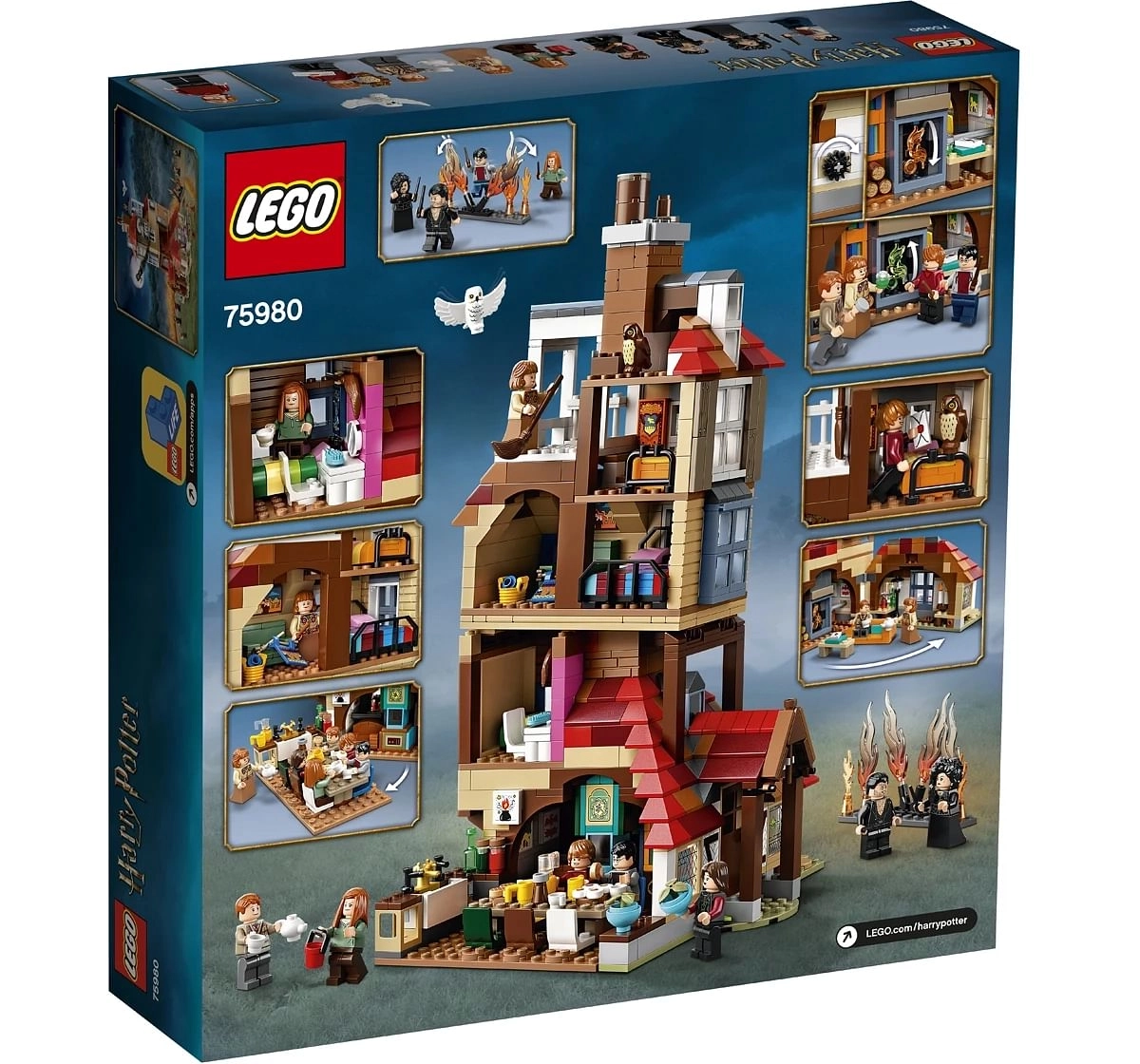 Lego Harry Potter Attack On The Burrow Building Kit (1047 Pieces)