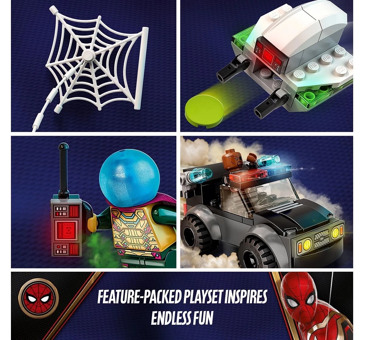 Lego Marvel Spider-Man vs. Mysterios Drone Attack Building Kit (73 Pieces)
