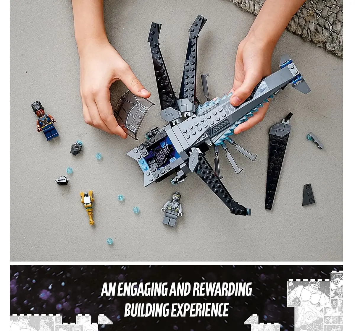 LEGO Marvel Black Panther Dragon Flyer Building Kit Toy; Create The Final Battle Scene from Avengers: Endgame (202 Pieces)