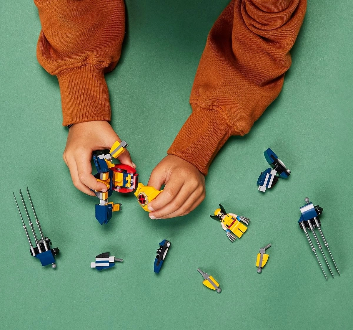 LEGO Marvel Wolverine Mech Armor Building Kit; Collectible Mech and Minifigure for Wolverine Fans Aged 7+ (141 Pieces)