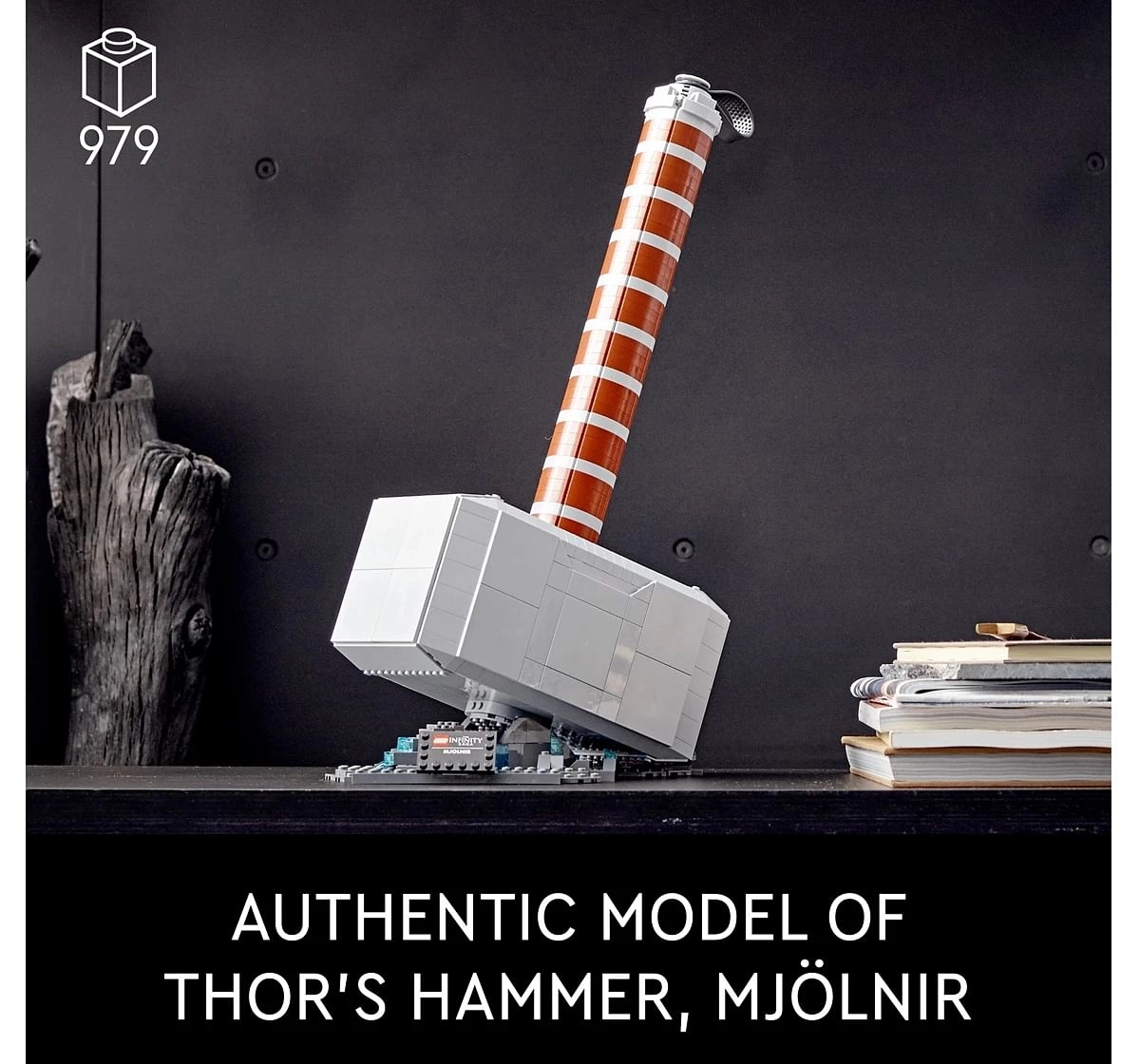 Marvel Thors Hammer Building Kit by Lego for Adults (979 Pieces)
