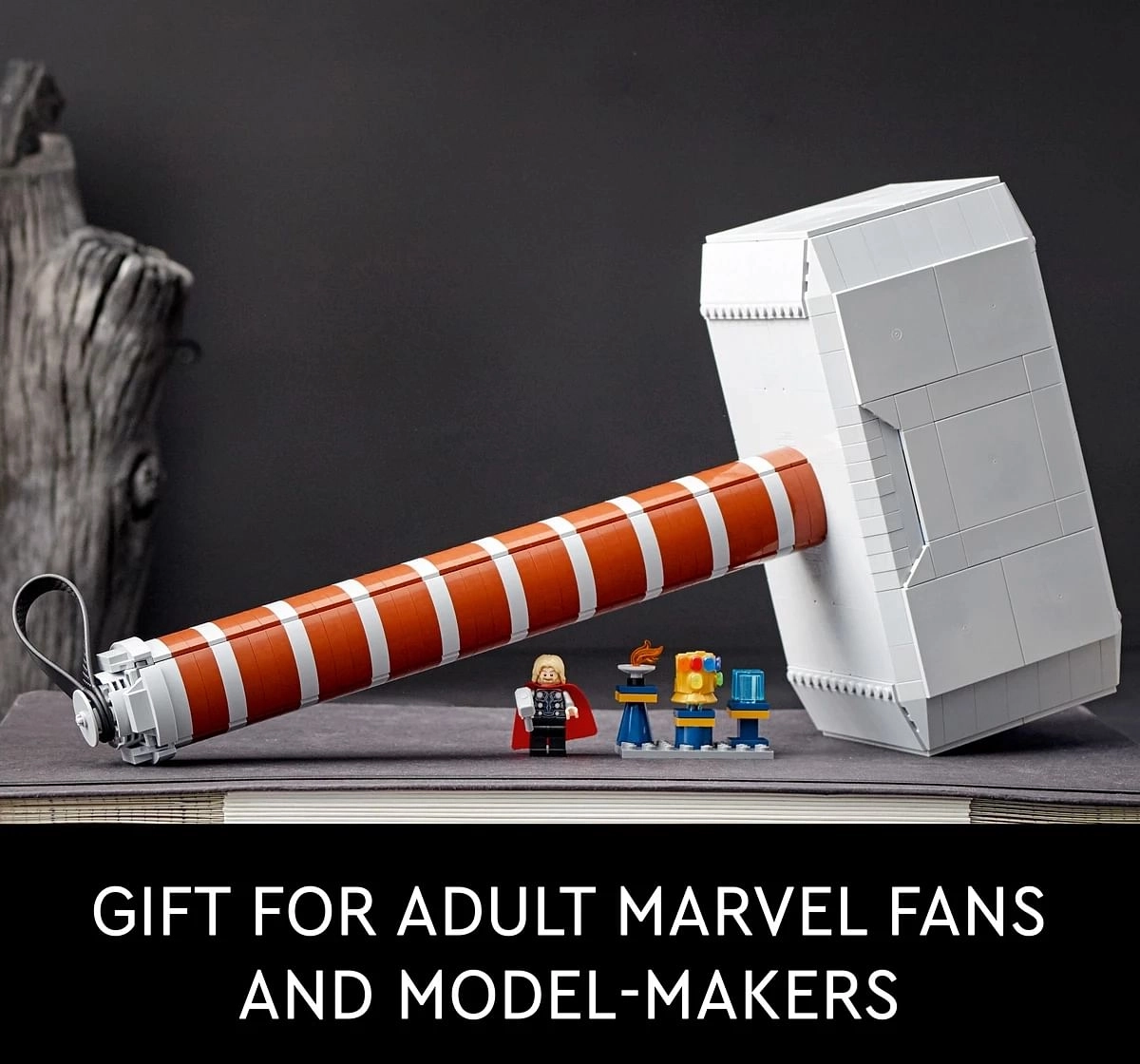 Marvel Thors Hammer Building Kit by Lego for Adults (979 Pieces)