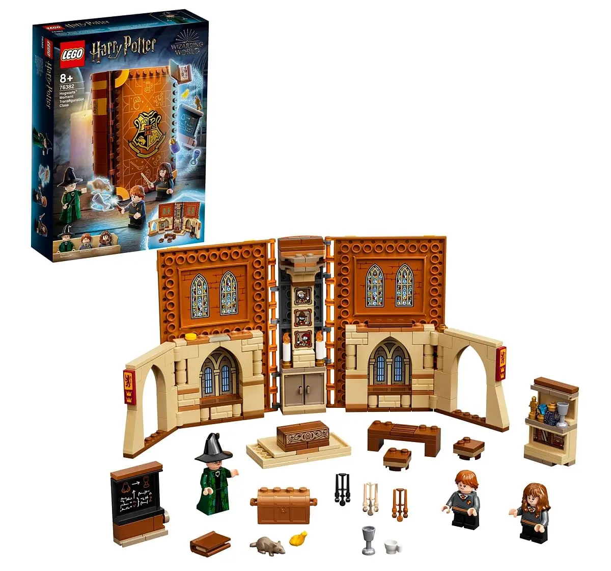 LEGO Harry Potter Hogwarts Moment: Transfiguration Class Professor McGonagall Room; Collectible Playset (241 Pieces)