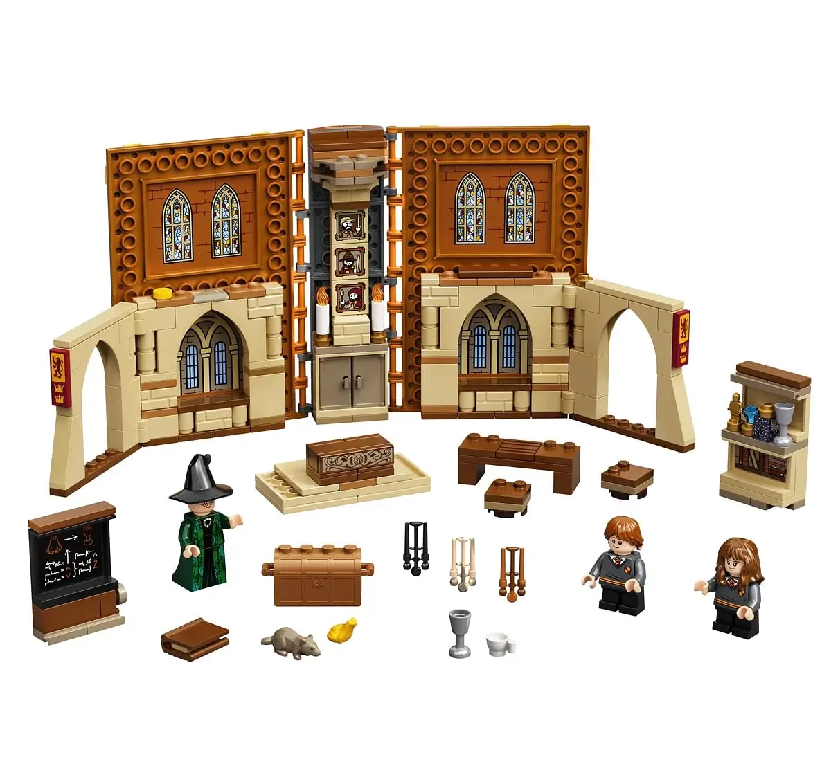 LEGO Harry Potter Hogwarts Moment: Transfiguration Class Professor McGonagall Room; Collectible Playset (241 Pieces)