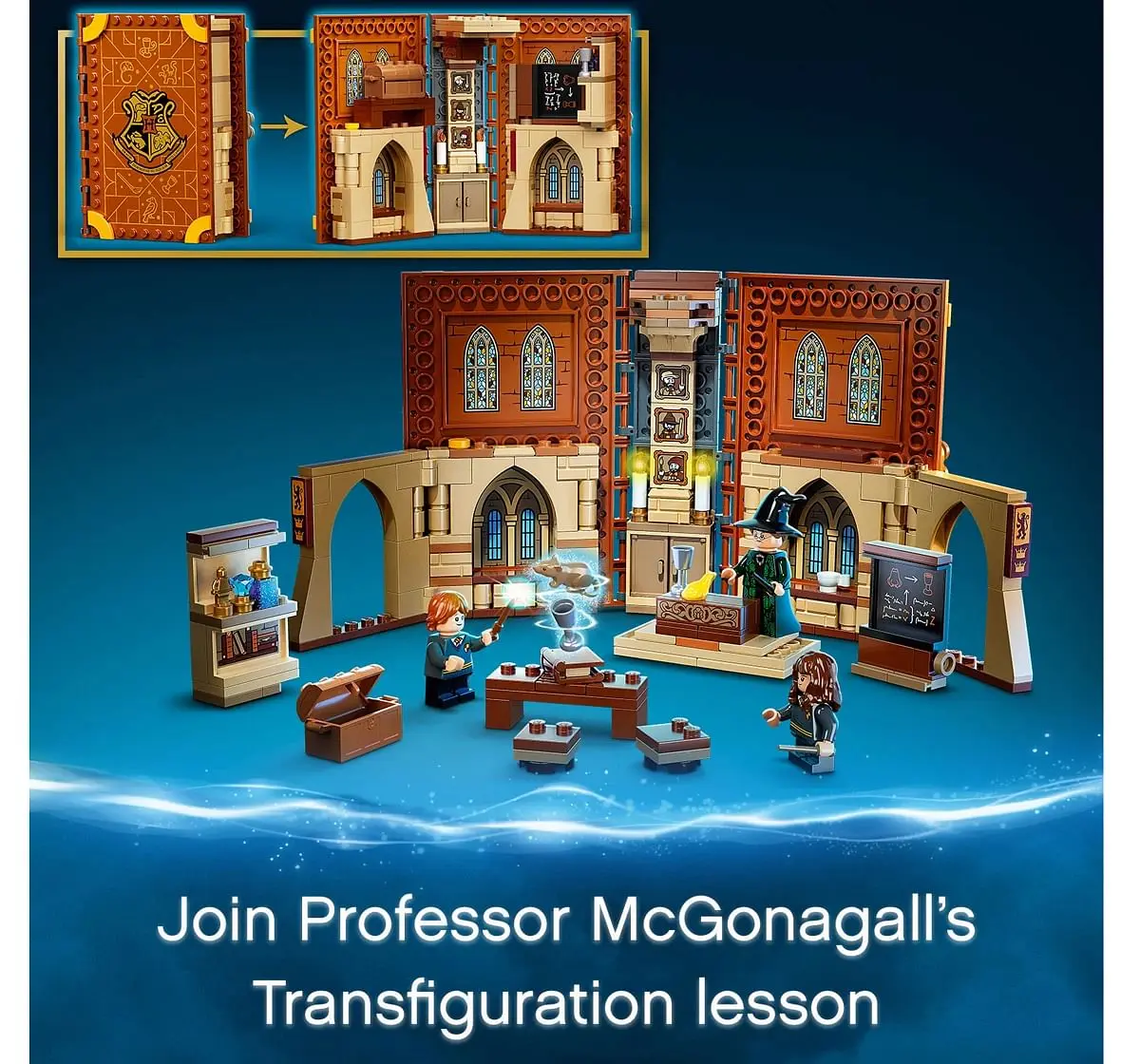 LEGO Harry Potter Hogwarts Moment: Transfiguration Class Professor McGonagall Room; Collectible Playset (241 Pieces)