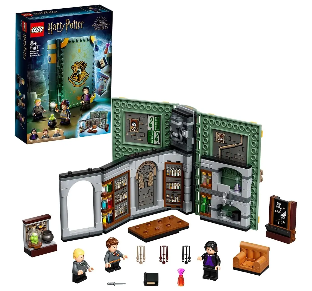 LEGO Harry Potter Hogwarts Moment: Potions Class Brick-Built Playset With Professor Snape's Potions Class ( 270 Pieces)