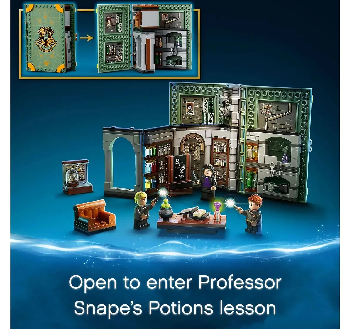 LEGO Harry Potter Hogwarts Moment: Potions Class Brick-Built Playset With Professor Snape's Potions Class ( 270 Pieces)