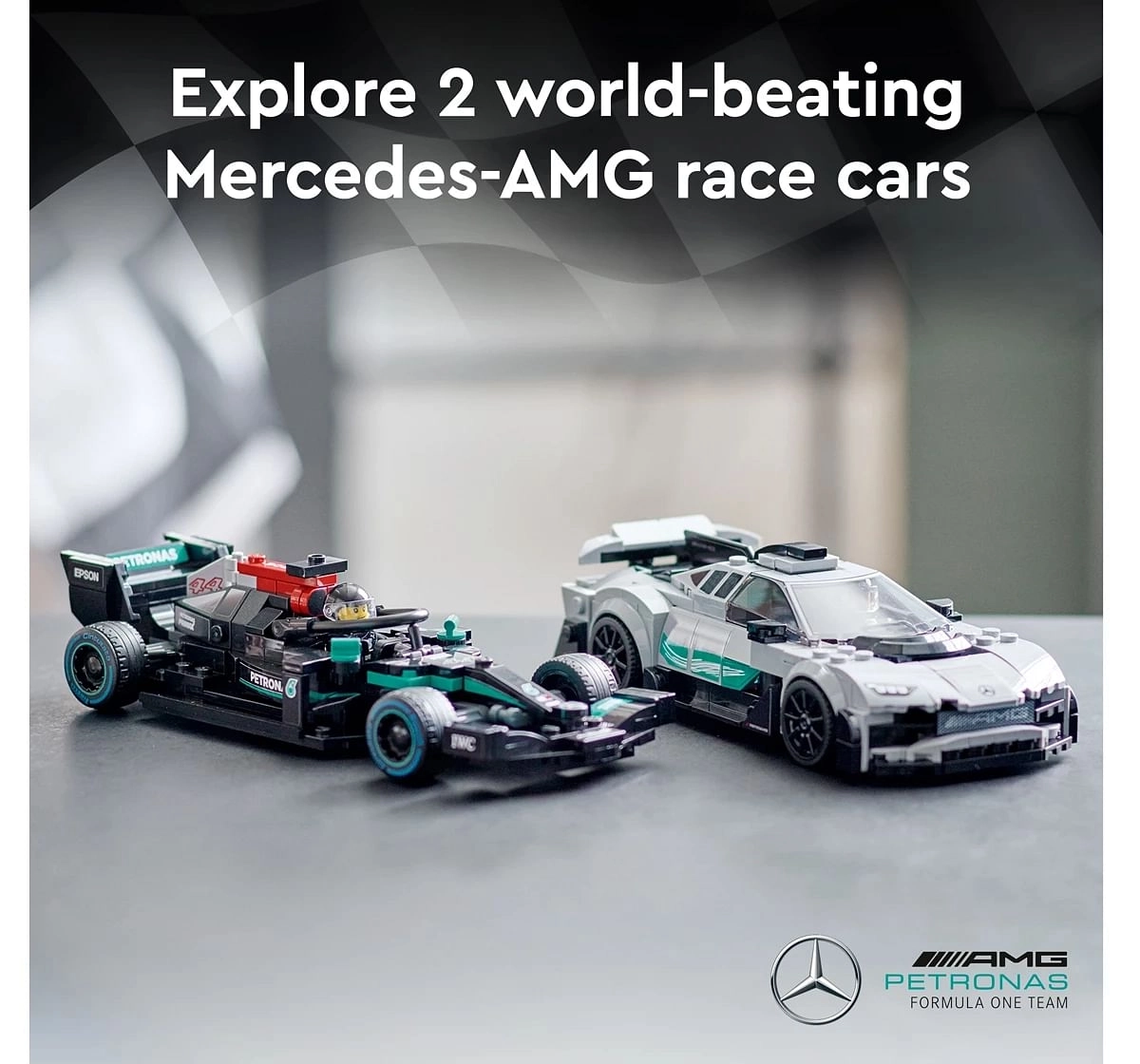 Speed Champions Mercedes-AMG F1 W12 E Performance & Mercedes Building Kit by LEGO for Ages 9 Years+ (564 Pieces)