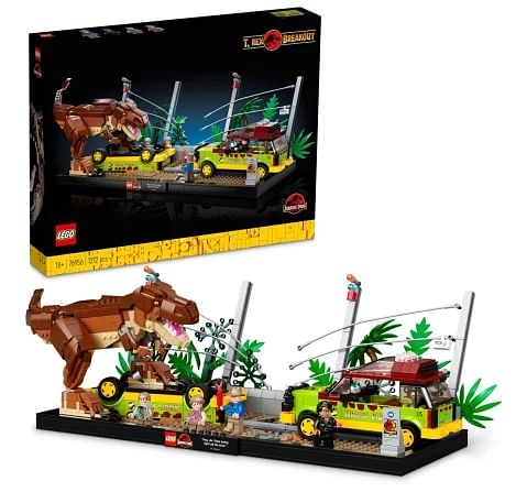 Jurassic Park T. rex Breakout Building Kit by Lego for Adults (1,212 Pieces)
