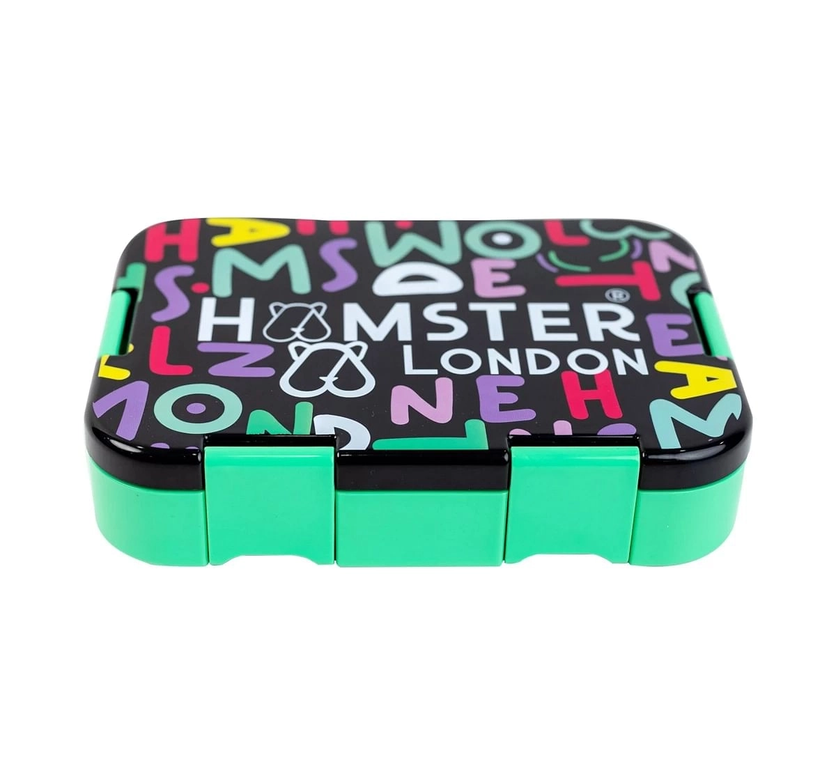 Hamster London Bento Box, Lunch Box For Kids, Black 3Y+