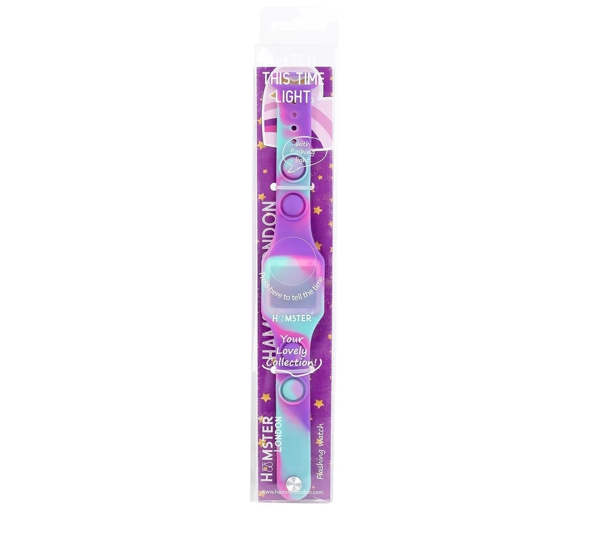 Hamster London Bubble Digital Watch For Kids, Purple, 3Y+