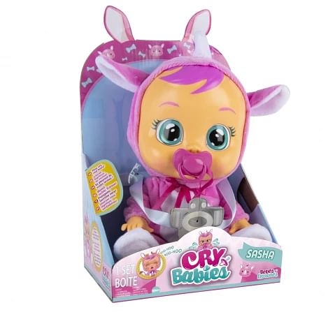 Cry Babies Sasha Dolls For Kids, 18M+