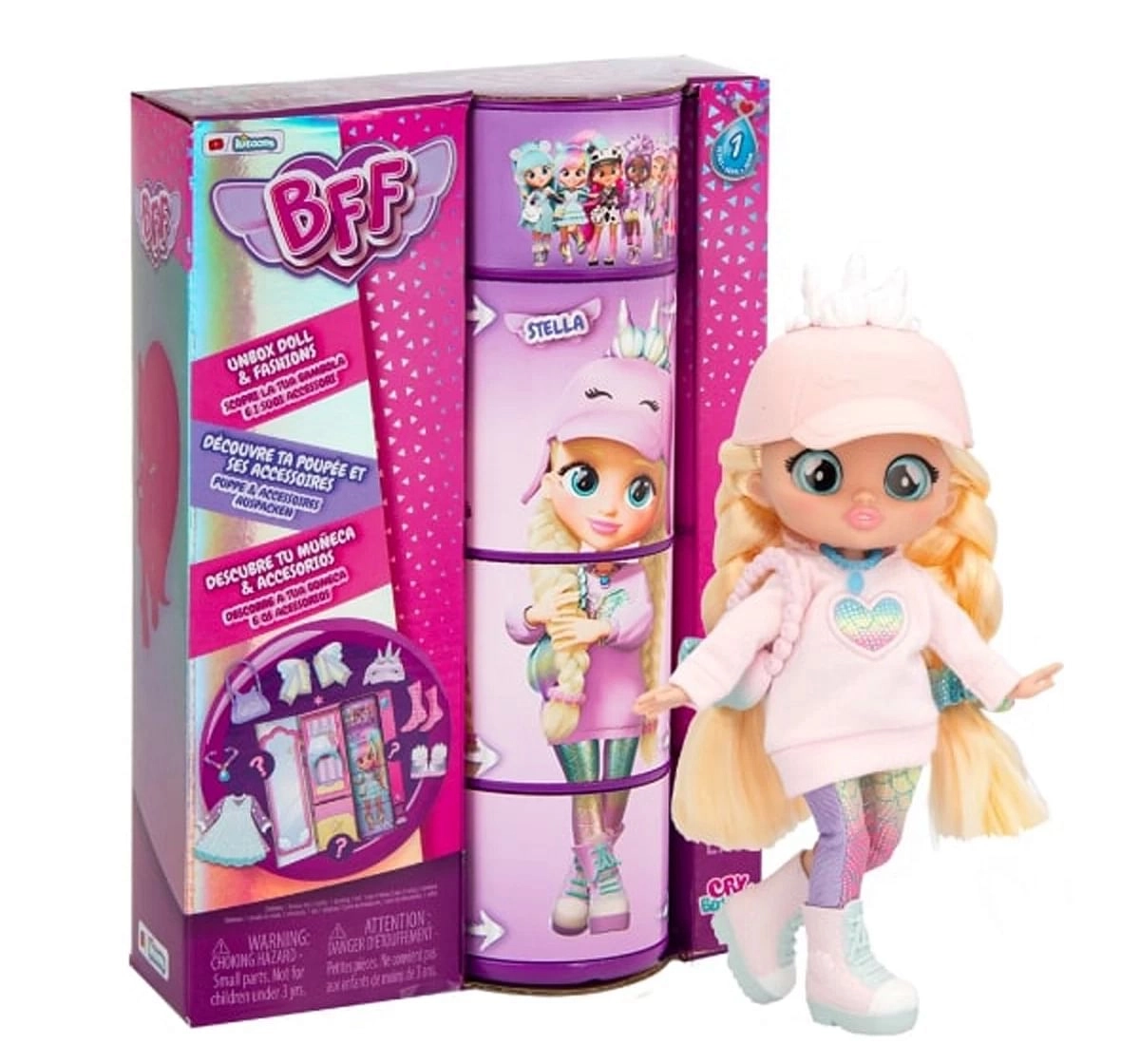 Best Friends Forever Series Fashion Play Doll Stella with Long Hair & Glass Eyes, Dolls For Kids, 