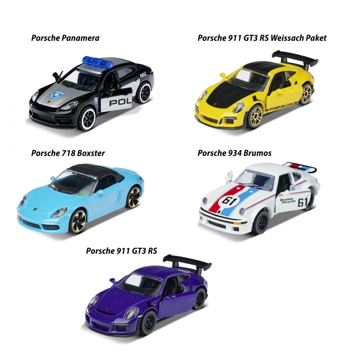 Majorette Licensed Porsche 5 Pieces Gift pack Multicolour 3Y+