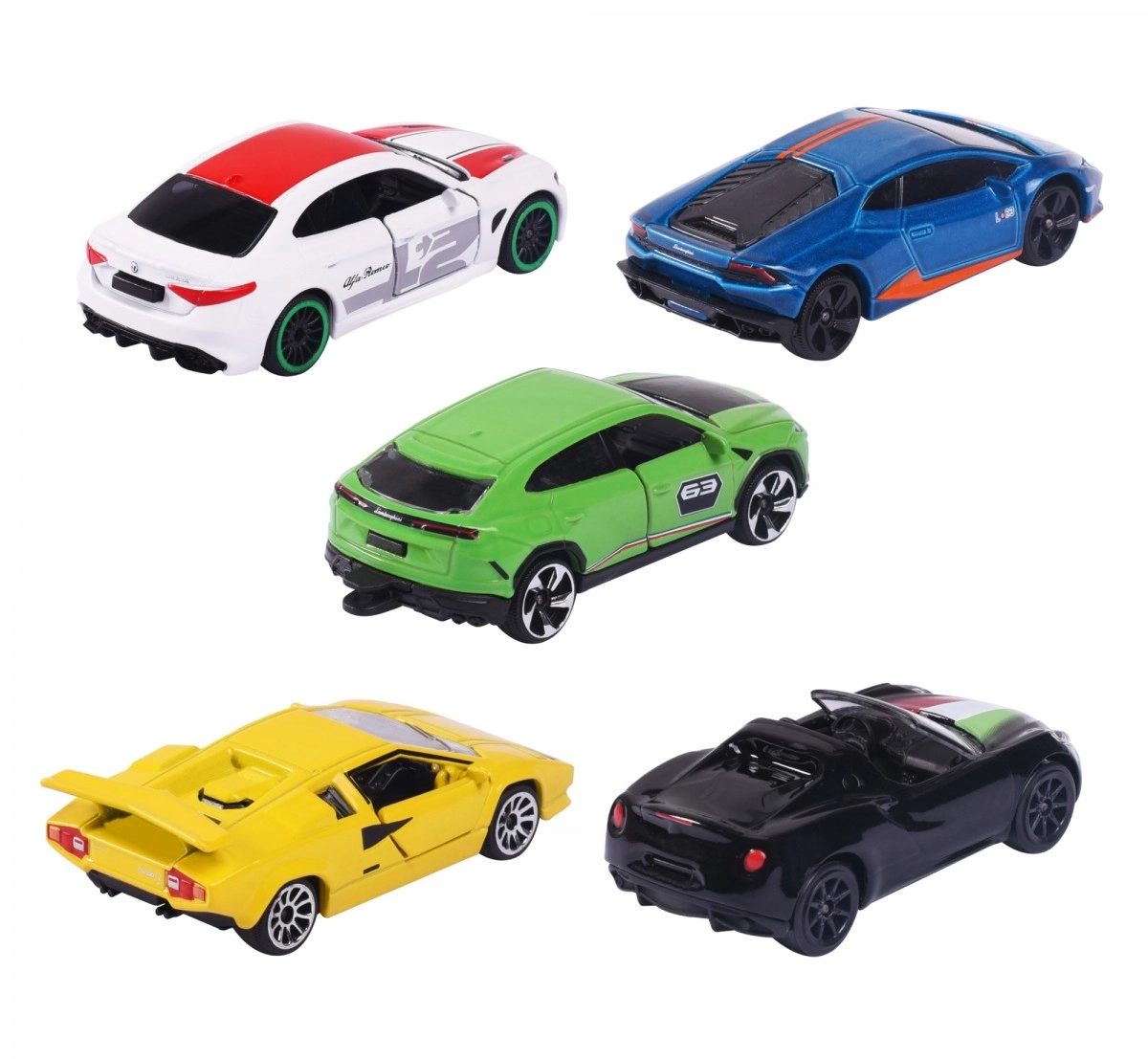 Majorette Licensed Dream Cars Italy, 5 Pieces Gift pack Multicolour 3Y+