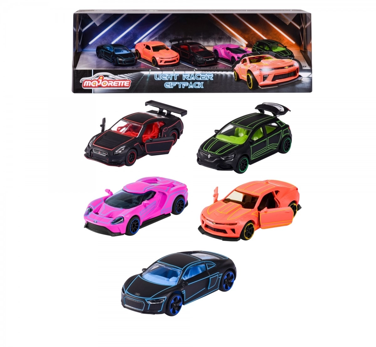 Majorette Licensed Light Racer 5 Pieces Gift pack Multicolour 3Y+