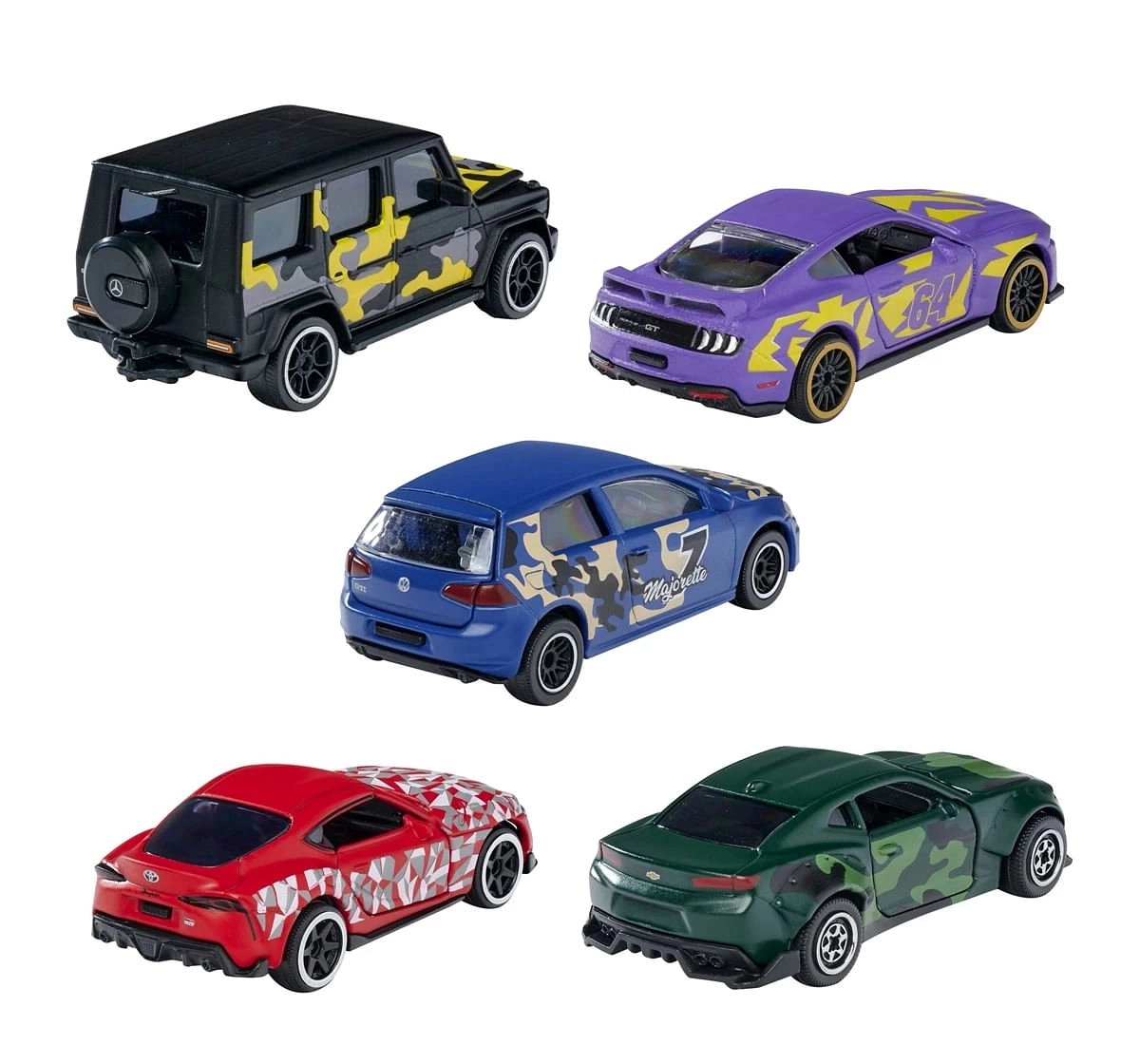 Majorette Limited Edition Gold Gift Pack - 5 Die-Cast Model Vehicles (Camouflage Look) | Age 3+
