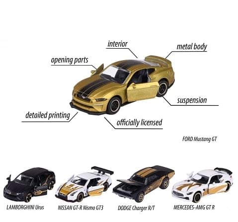 Majorette Limited Edition 9, 5 Pieces Giftpack, Diecast Vehicle, Collectible Model For Kids, 3Y+