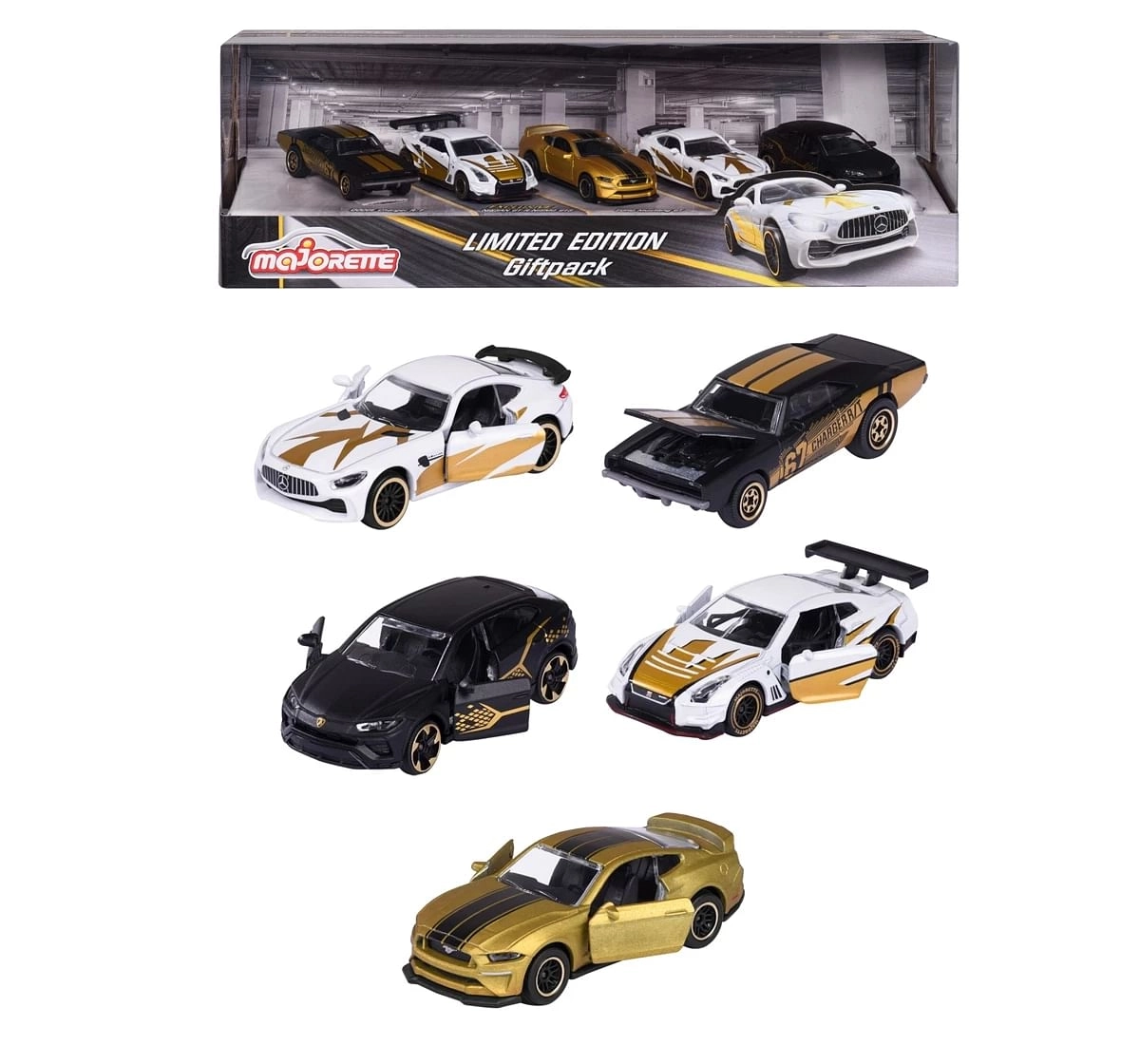 Majorette Limited Edition 9, 5 Pieces Giftpack, Diecast Vehicle, Collectible Model For Kids, 3Y+