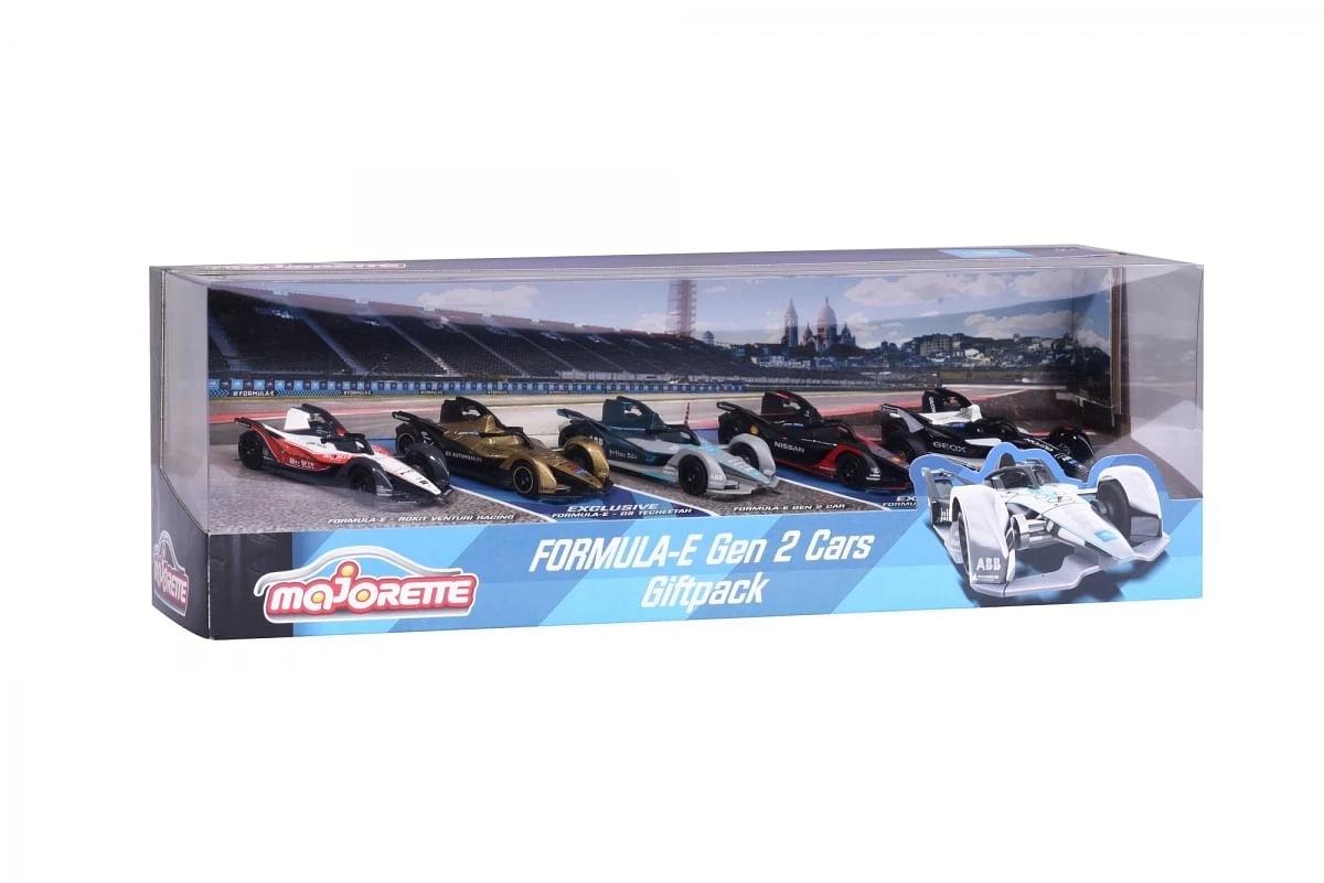 Majorette Formula-E Gen 2 Cars 5 Pieces Gift pack Multicolour 3Y+