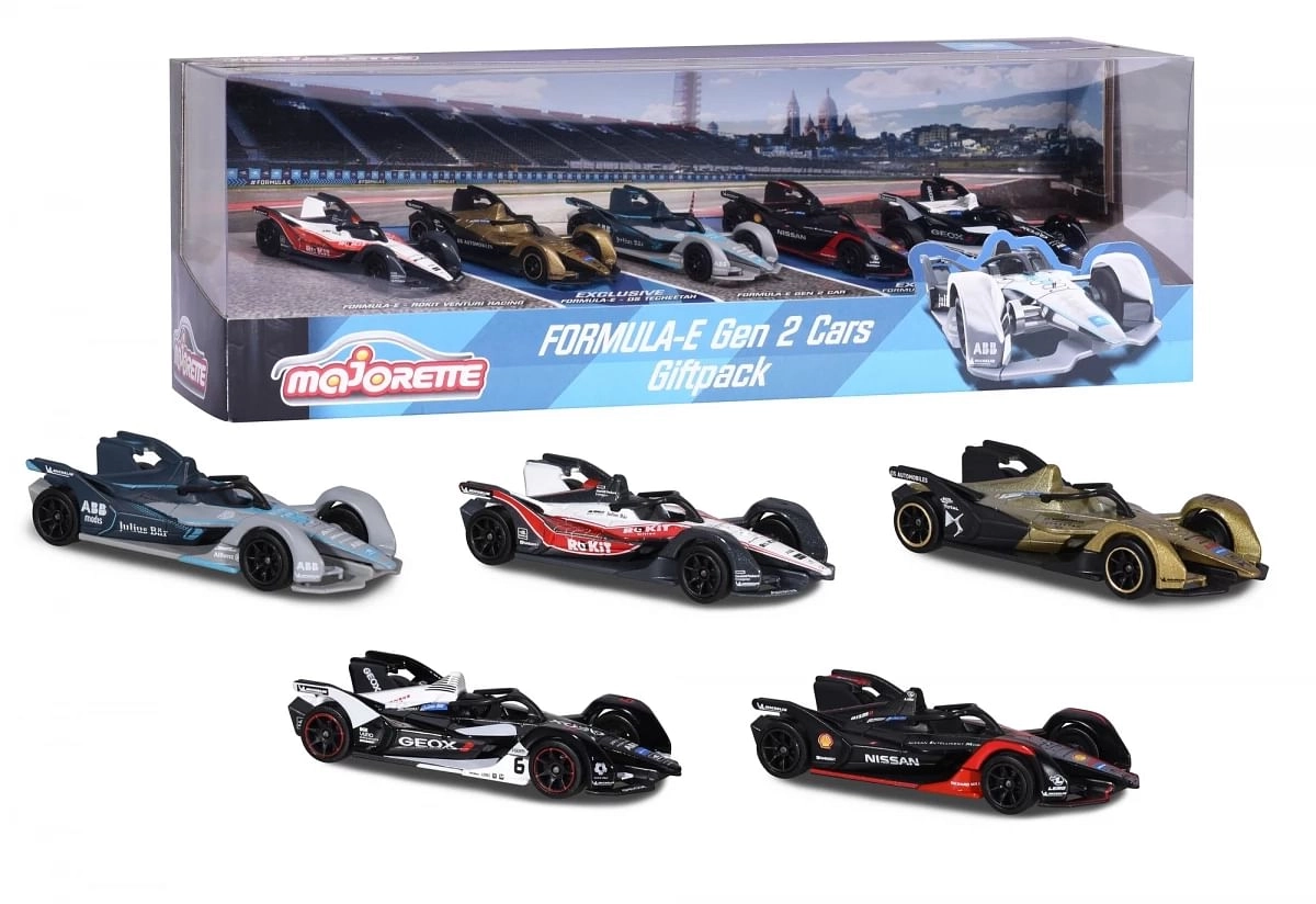 Majorette Formula-E Gen 2 Cars 5 Pieces Gift pack Multicolour 3Y+